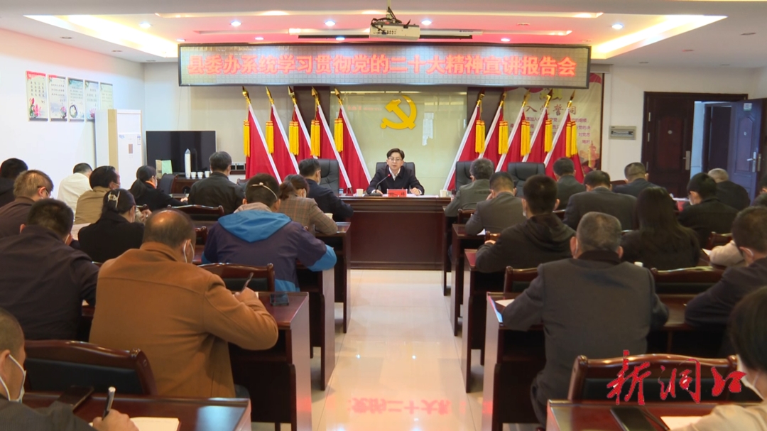洞口县委办系统学习贯彻党的二十大精神_邵阳头条网