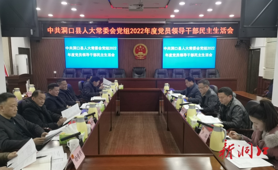 洞口县人大常委会党组召开2022年度民主生活会_邵阳头条网