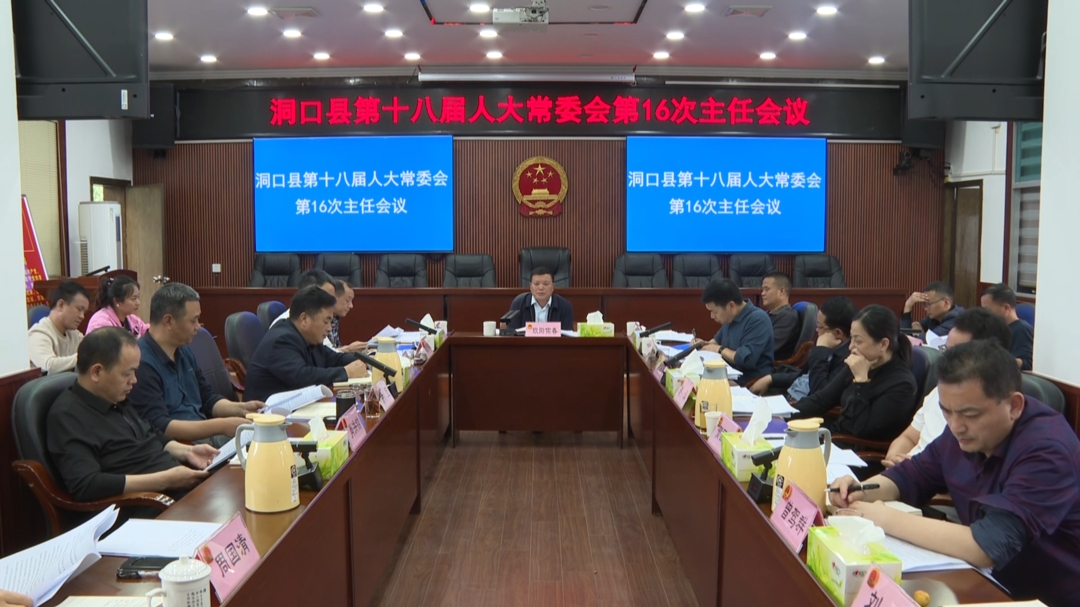 洞口县第十八届人大常委会第16次主任会议召开_邵阳头条网