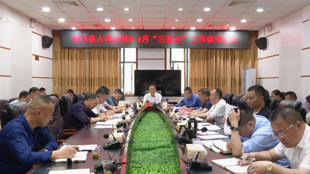 洞口县人民政府召开3-4月“三重点”工作讲评会议_邵阳头条网
