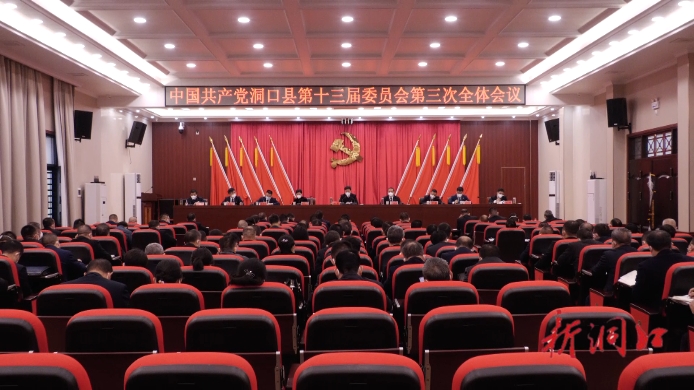 中国共产党洞口县第十三届委员会第三次全体会议召开_邵阳头条网