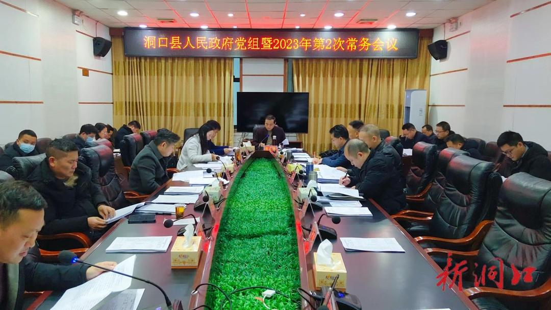 贺永亮主持召开洞口县人民政府2023年第二次常务会议_邵阳头条网
