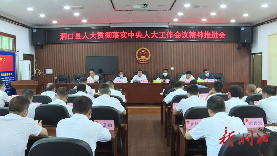 洞口县人大常委会召开贯彻落实中央人大工作会议精神推进会_邵阳头条网