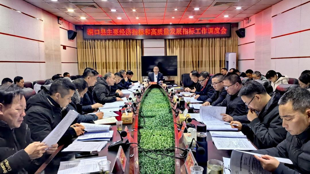 贺永亮主持召开洞口县主要经济指标和高质量发展指标工作调度会_邵阳头条网