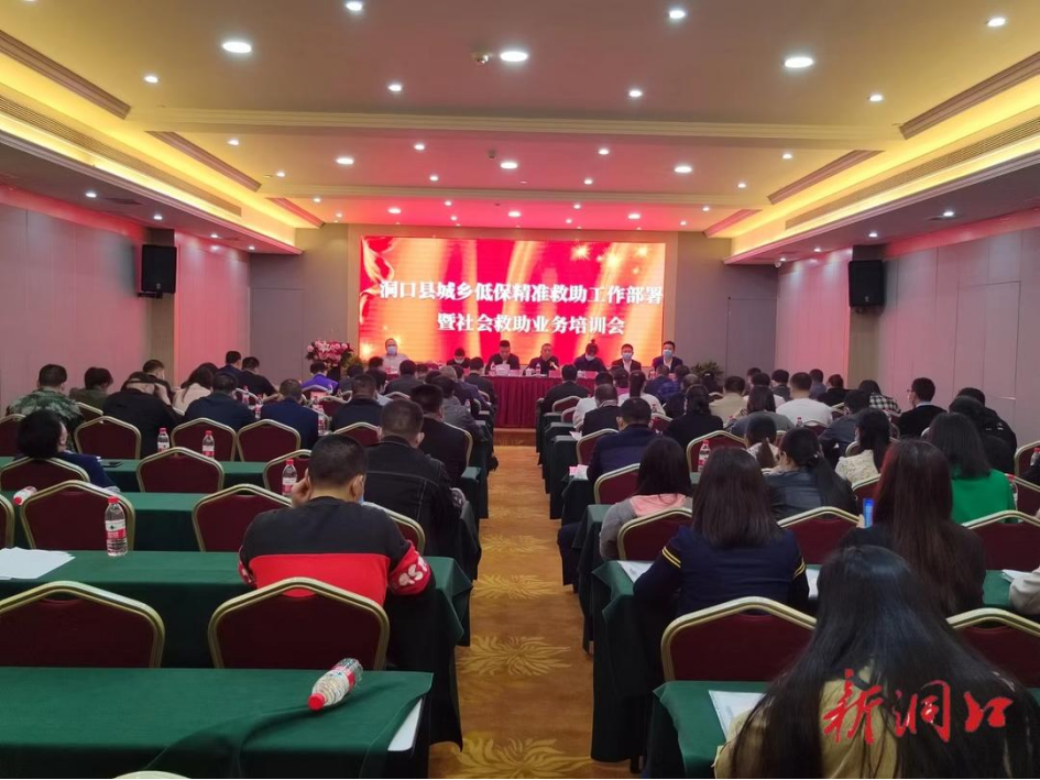 洞口县召开城乡低保精准救助工作部署暨社会救助业务培训会(图1)