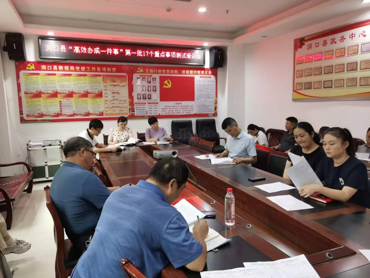 洞口县召开“高效办成一件事”第一批17个重点事项测试培训会(图2)