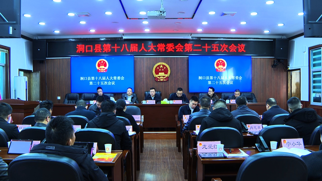 洞口县第十八届人大常委会召开第二十五次会议(图1)