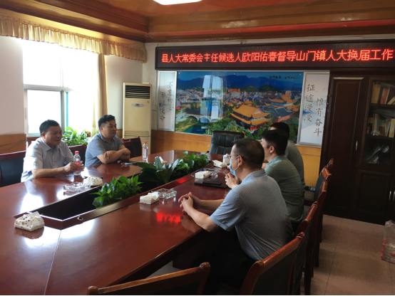 欧阳佑春督导山门镇人大换届工作(图1)