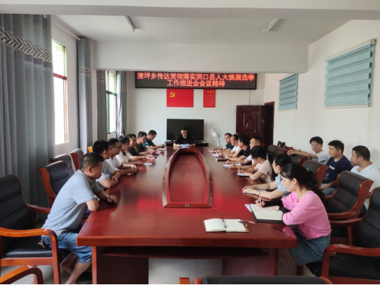 洞口县渣坪乡传达贯彻落实洞口县人大换届选举工作推进会会议精神(图1)