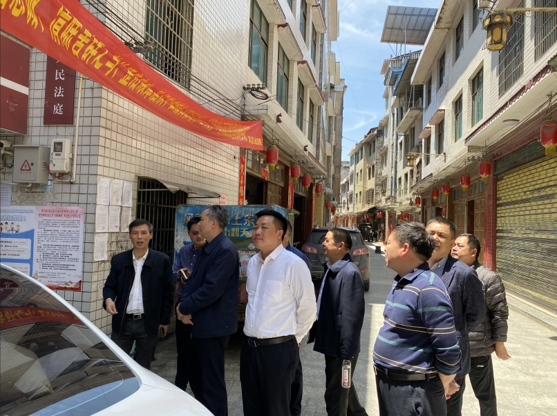 洞口县领导邓印强、杨云龙深入基层法庭调研(图1)