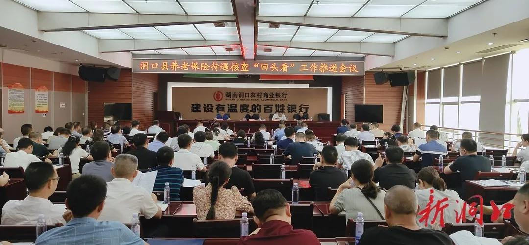 洞口县召开养老保险待遇核查“回头看”工作推进会(图1)