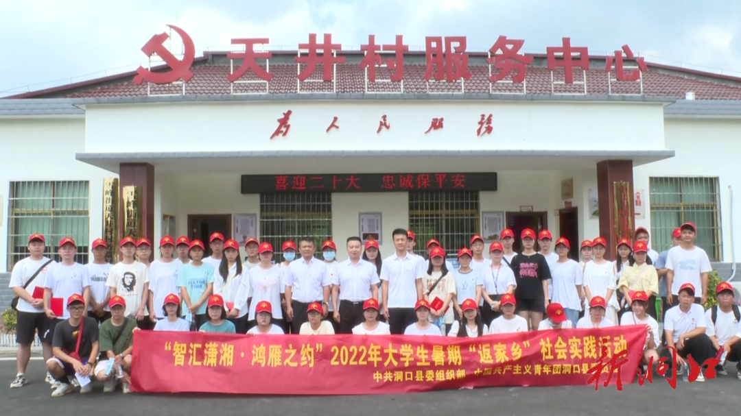 “智汇潇湘·鸿雁之约”2022年洞口县大学生暑期社会实践活动总结大会召开(图2)