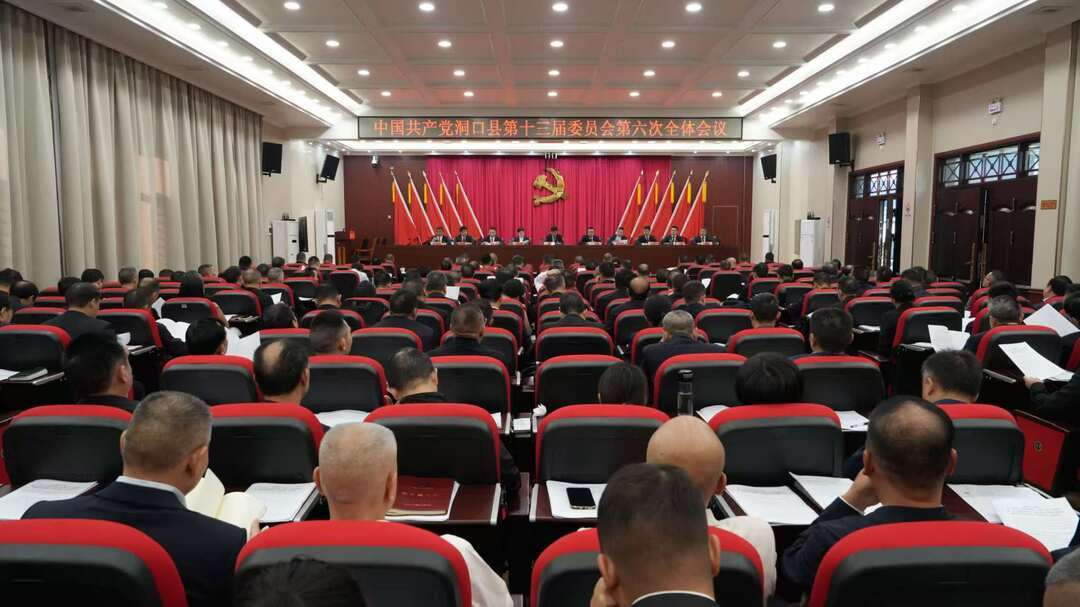 中国共产党洞口县第十三届委员会第六次全体会议召开(图1)