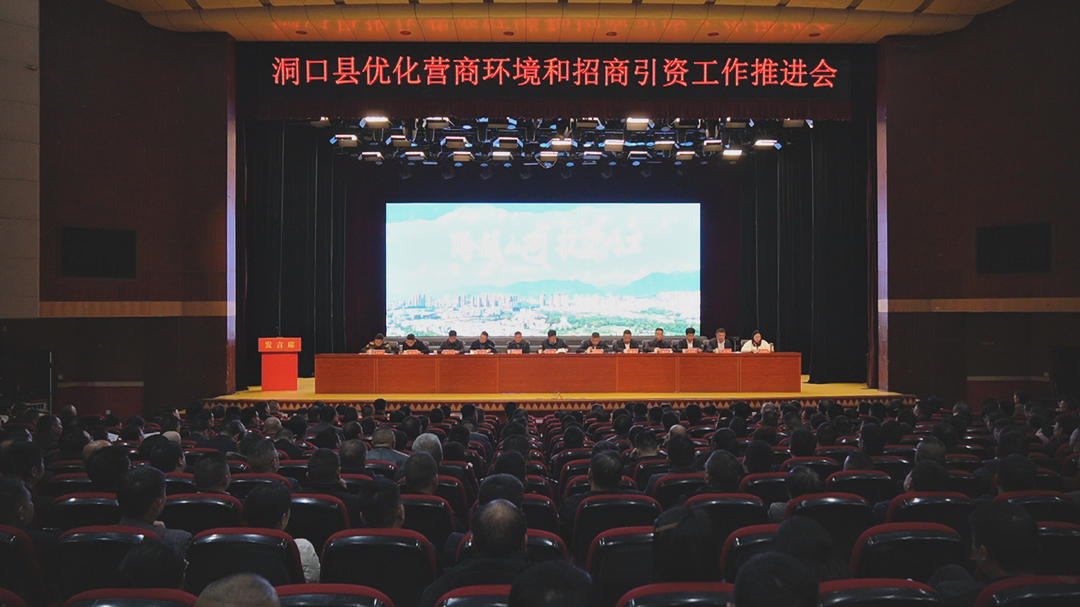 洞口县召开优化营商环境和招商引资工作推进会(图1)